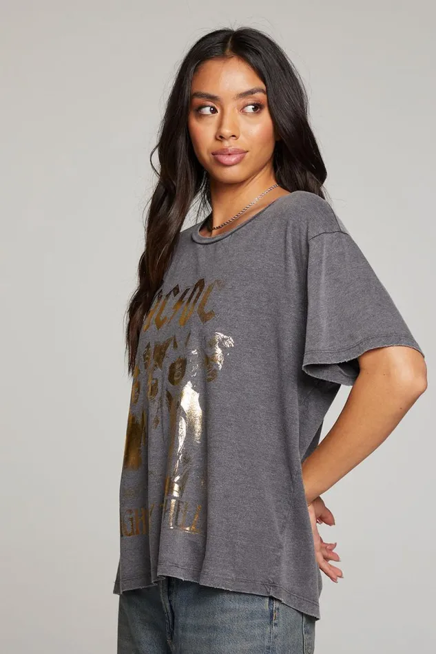Womens Chaser Brand Tops ACDC Highway To Hell Tee