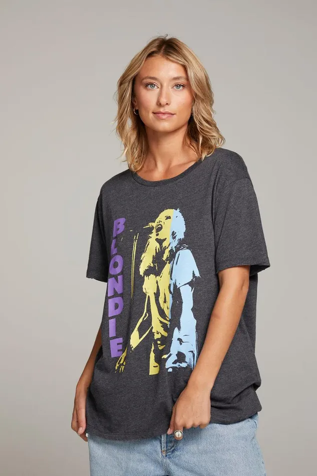 Womens Chaser Brand Tops Blondie Live On Stage Tee