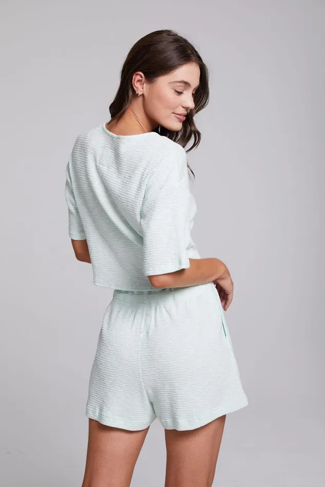 Womens Chaser Brand Tops Bria Aqua Glass Tee