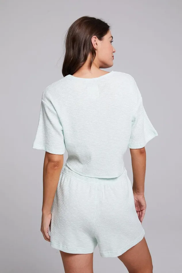 Womens Chaser Brand Tops Bria Aqua Glass Tee