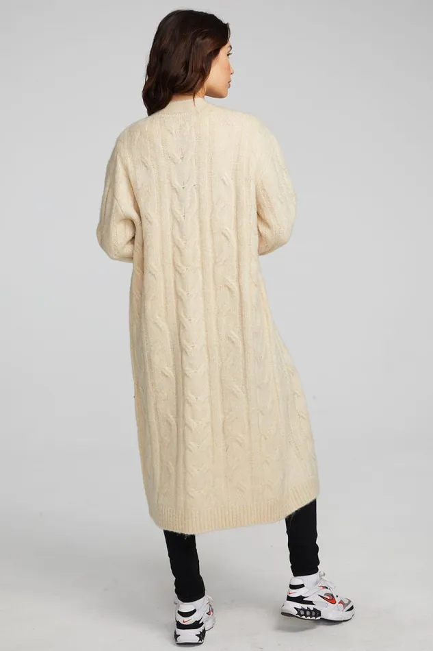 Womens Chaser Brand Tops Bridge Macaroon Long Cardigan