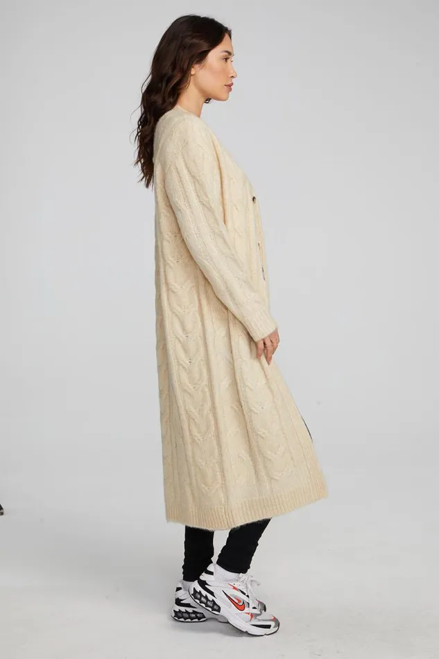 Womens Chaser Brand Tops Bridge Macaroon Long Cardigan