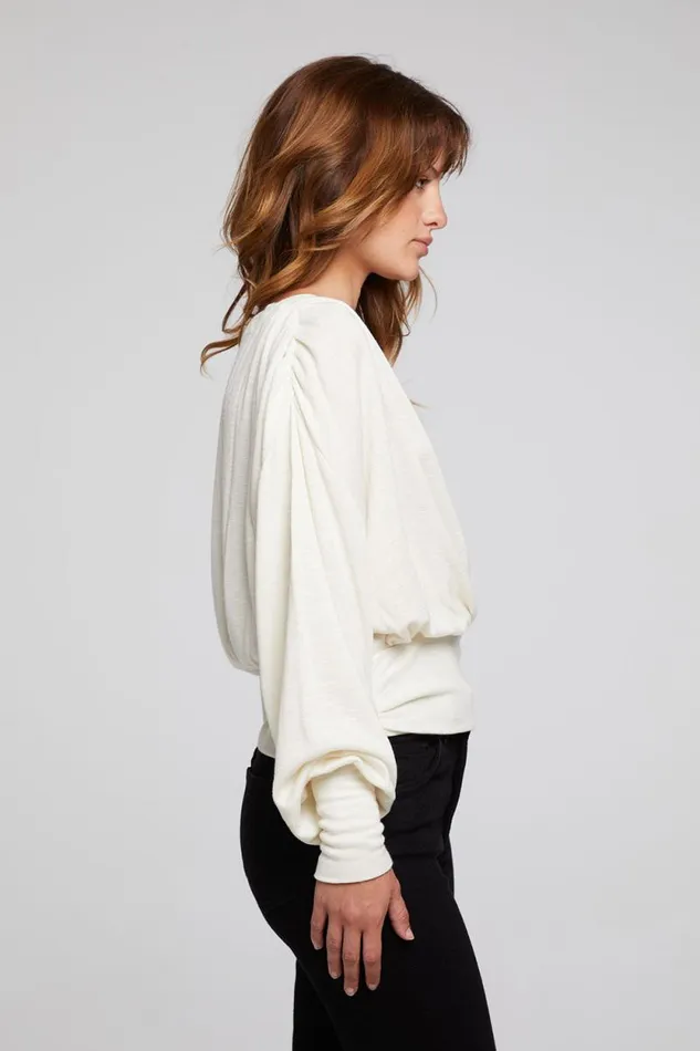 Womens Chaser Brand Tops City Starry White Blouse