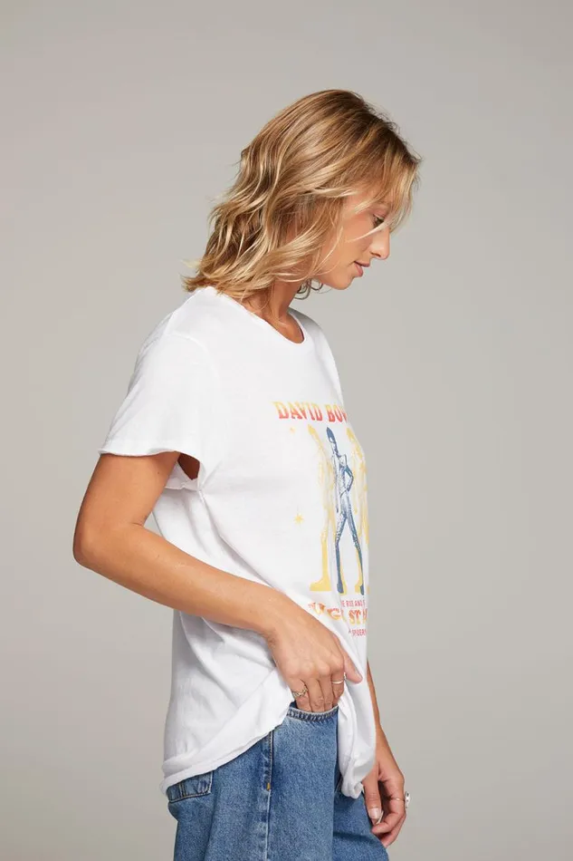 Womens Chaser Brand Tops David Bowie Ziggy Stardust Tee