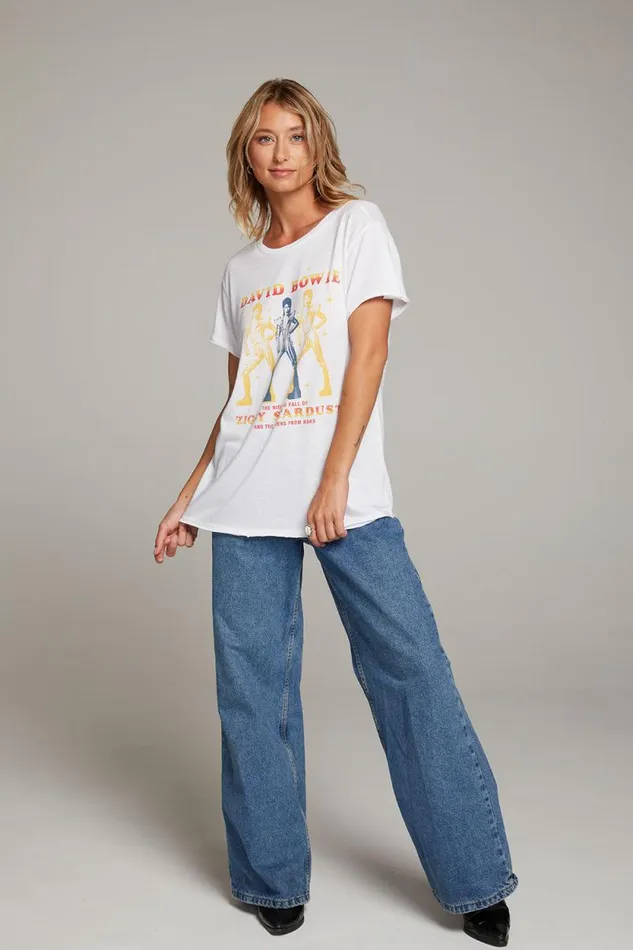Womens Chaser Brand Tops David Bowie Ziggy Stardust Tee