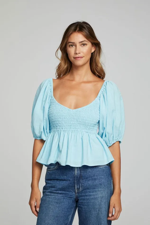 Womens Chaser Brand Tops Dolce Top 8211 Clear Sky