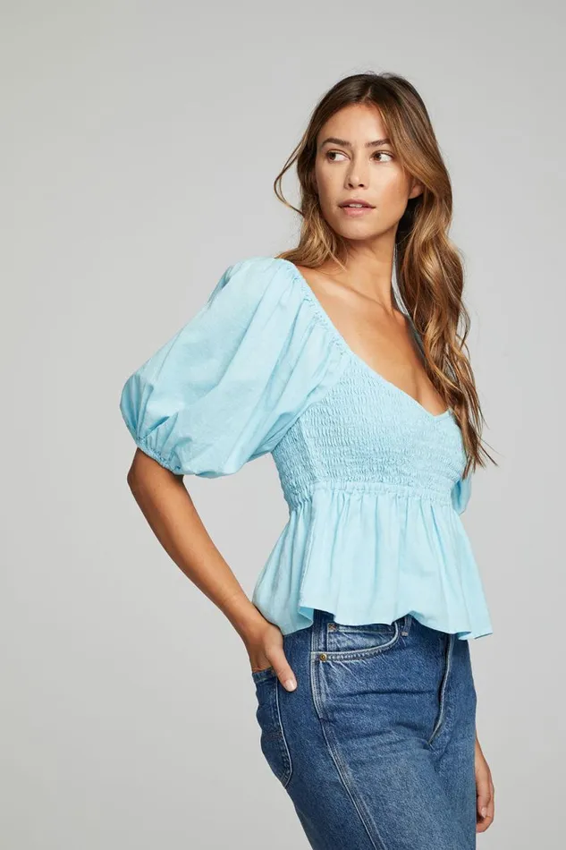Womens Chaser Brand Tops Dolce Top 8211 Clear Sky