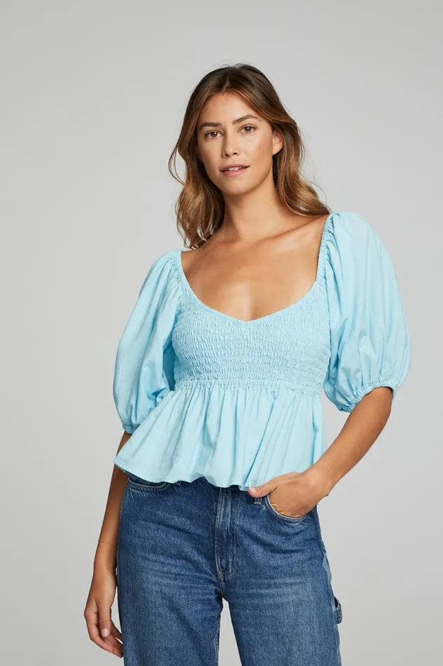 Womens Chaser Brand Tops Dolce Top 8211 Clear Sky