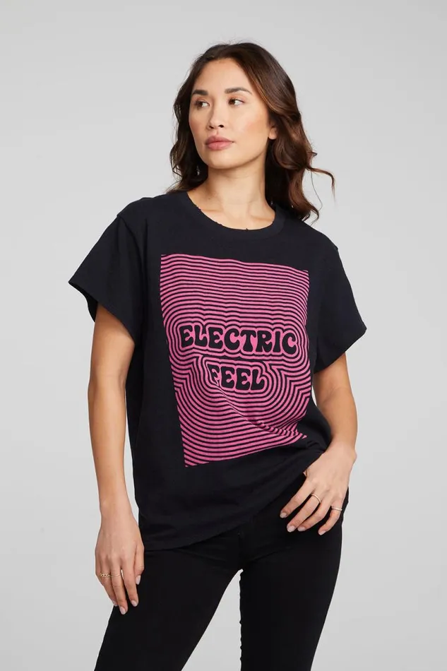 Womens Chaser Brand Tops Electric Feel Tee
