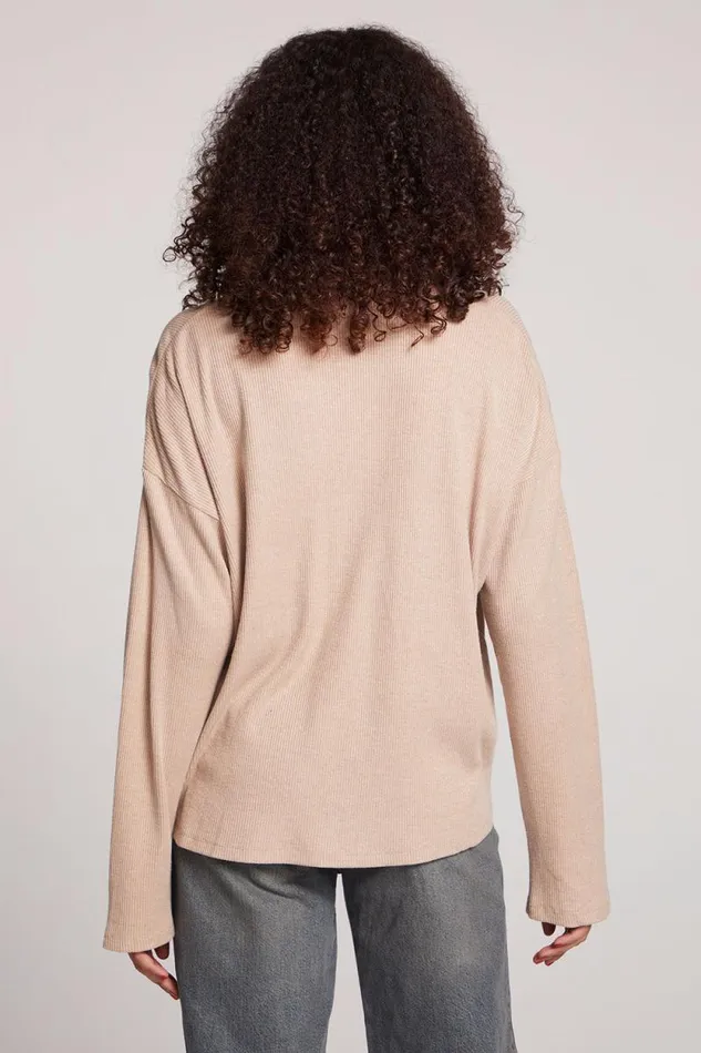 Womens Chaser Brand Tops Fenna Toasted Coconut Button Down