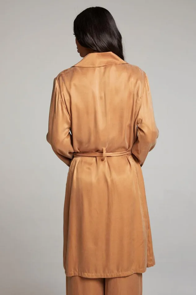 Womens Chaser Brand Tops Ford Toffee Trench Coat