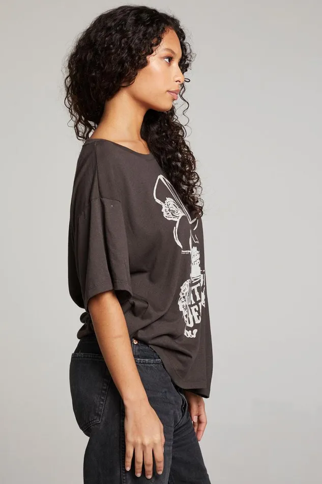 Womens Chaser Brand Tops Grateful Dead Top Hat Skull Tee