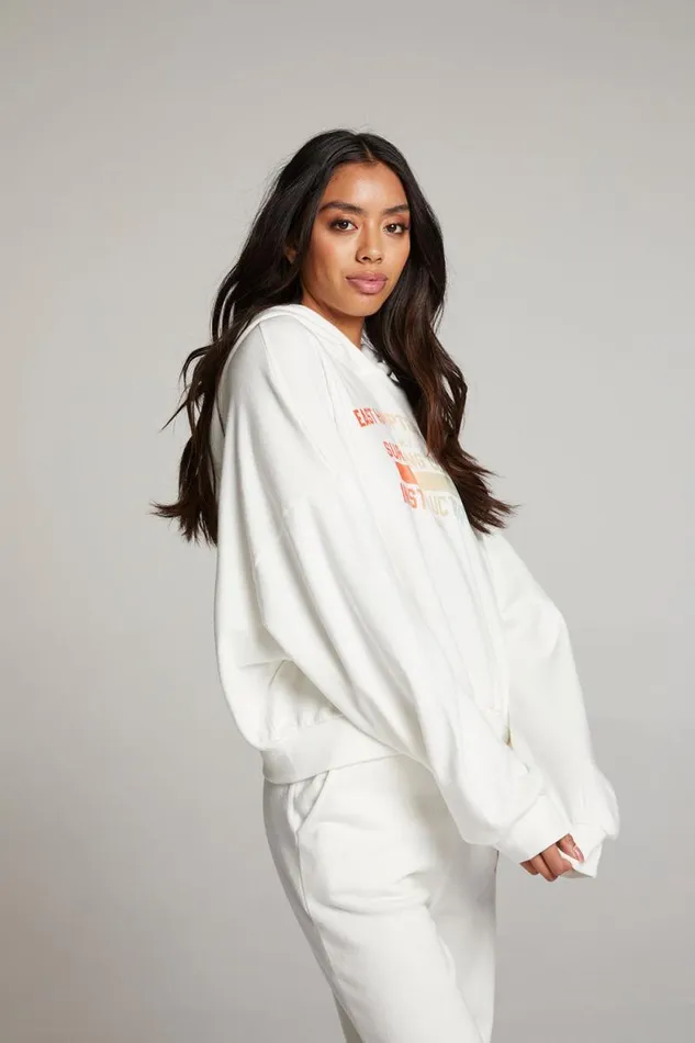 Womens Chaser Brand Tops Hamptons Surf Club Pullover Hoodie