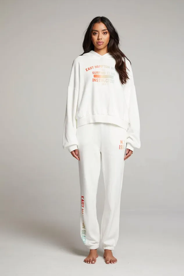 Womens Chaser Brand Tops Hamptons Surf Club Pullover Hoodie