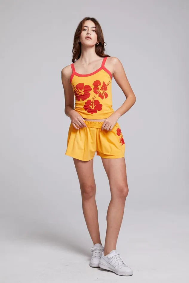 Womens Chaser Brand Tops Hibiscus Tank Top