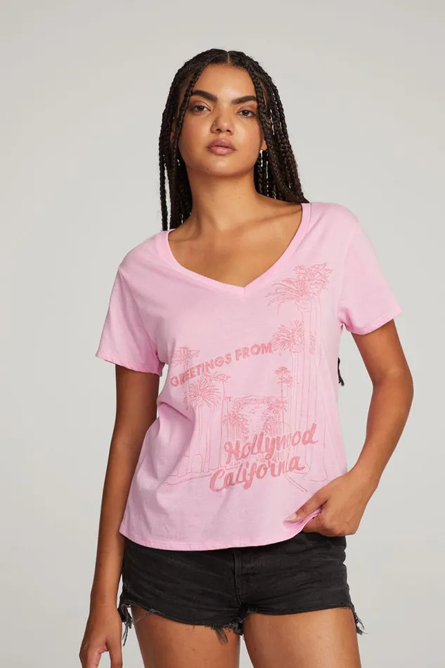 Womens Chaser Brand Tops Hollywood Tee
