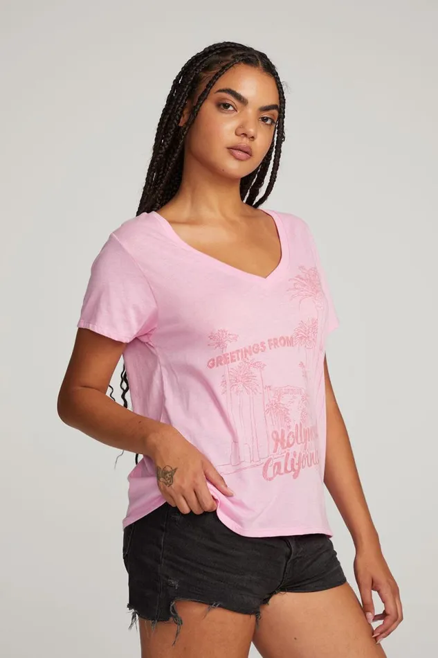 Womens Chaser Brand Tops Hollywood Tee