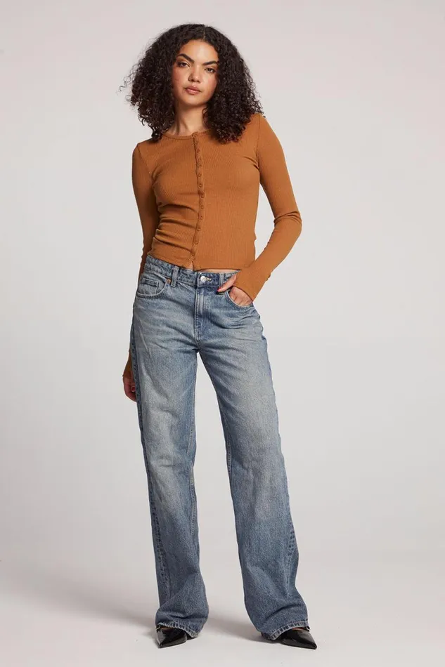 Womens Chaser Brand Tops Laurel Coco Brown Cardigan