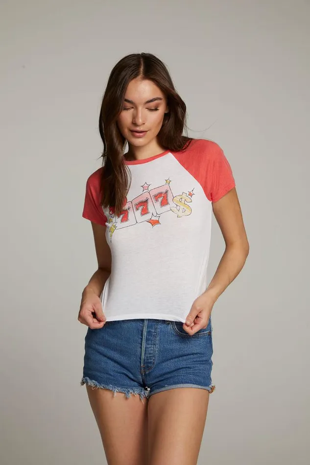 Womens Chaser Brand Tops Lucky 7039s Tee