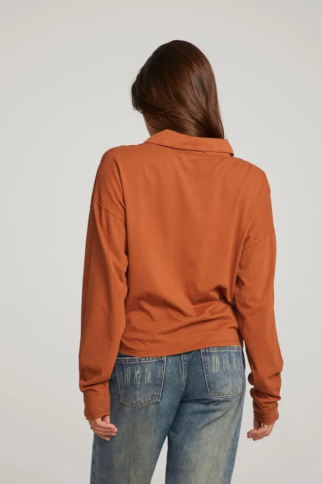 Womens Chaser Brand Tops Miles Whiskey Long Sleeve
