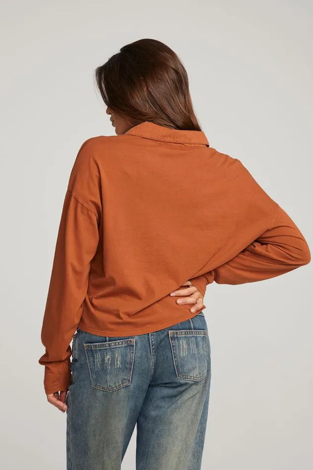 Womens Chaser Brand Tops Miles Whiskey Long Sleeve