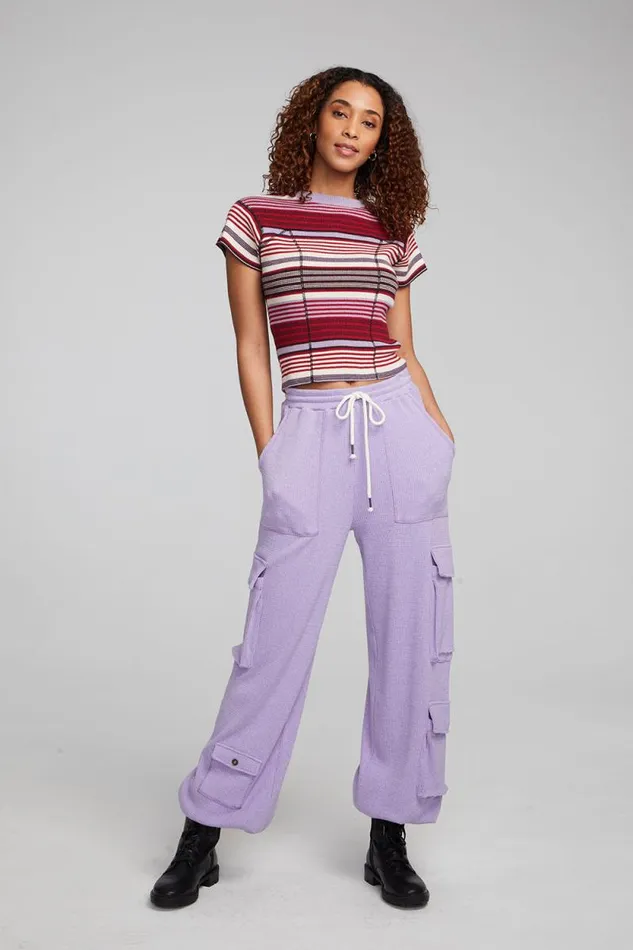 Womens Chaser Brand Tops Nahal Roxy Stripe Tee