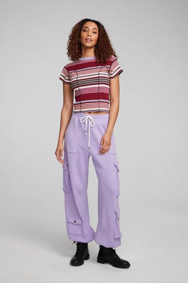 Womens Chaser Brand Tops Nahal Roxy Stripe Tee
