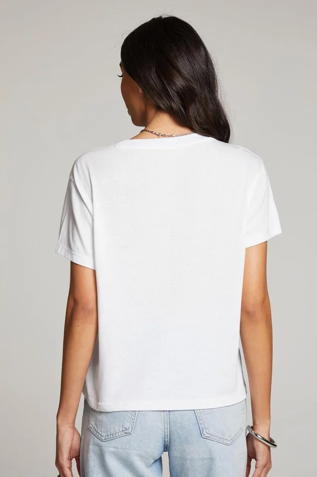 Womens Chaser Brand Tops Rolling Stones Mick and Keith Tee