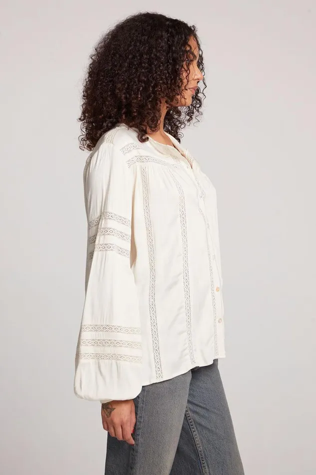 Womens Chaser Brand Tops Rozina Starry White Blouse
