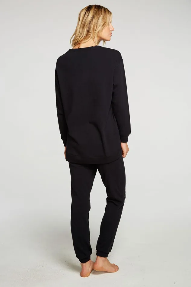 Womens Chaser Brand Tops Skeleton Pullover
