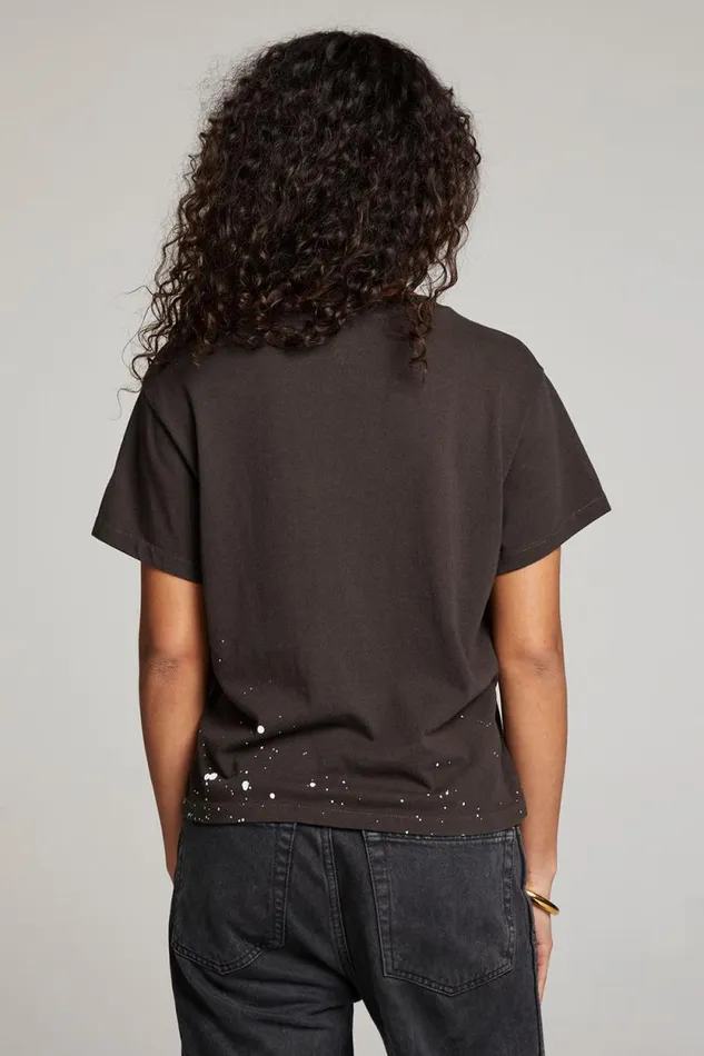 Womens Chaser Brand Tops Woodstock Bird On Guitar Tee