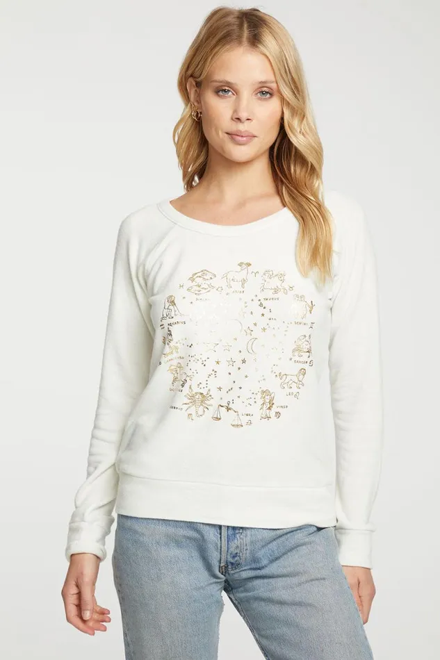Womens Chaser Brand Tops Zodiac