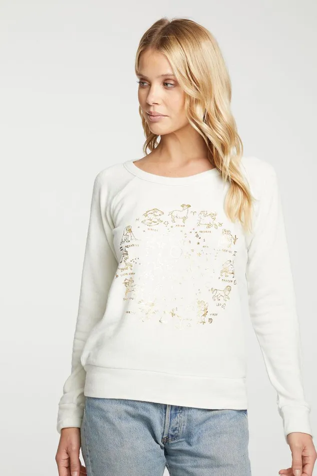 Womens Chaser Brand Tops Zodiac