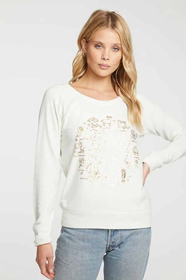 Womens Chaser Brand Tops Zodiac