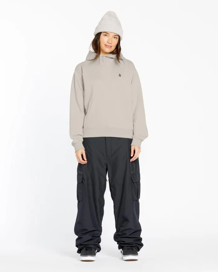 Womens Costus Pullover Fleece 8211 Stone Womens Volcom Hoodies and Sweatshirts