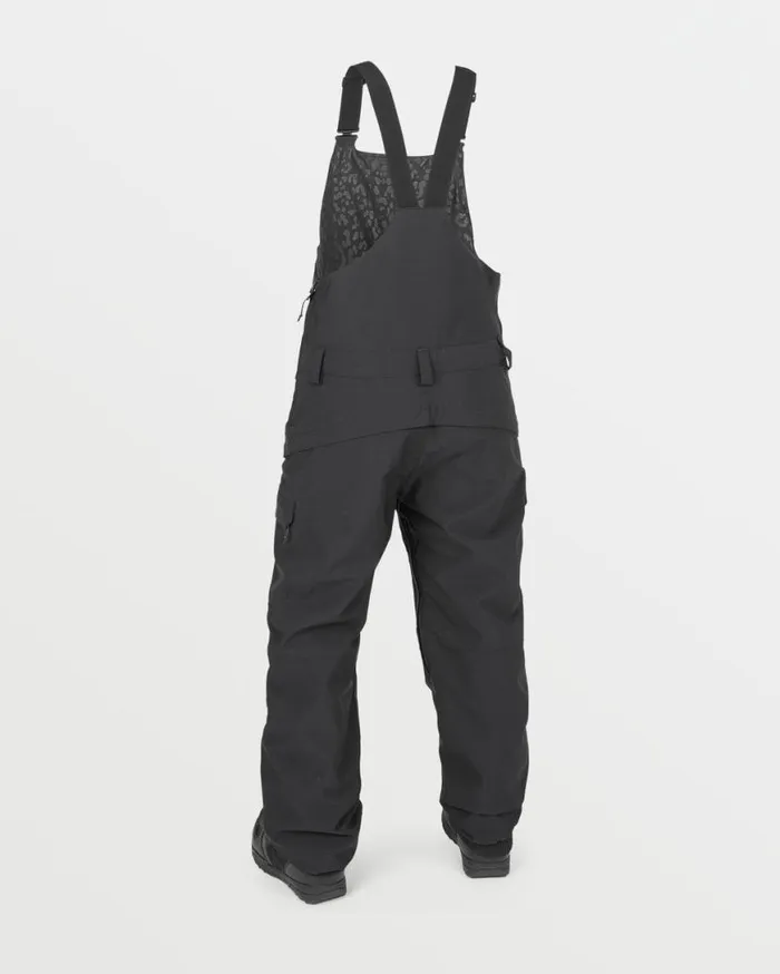 Womens Creston 3D Stretch Bib Overalls 8211 Black Womens Volcom Pants