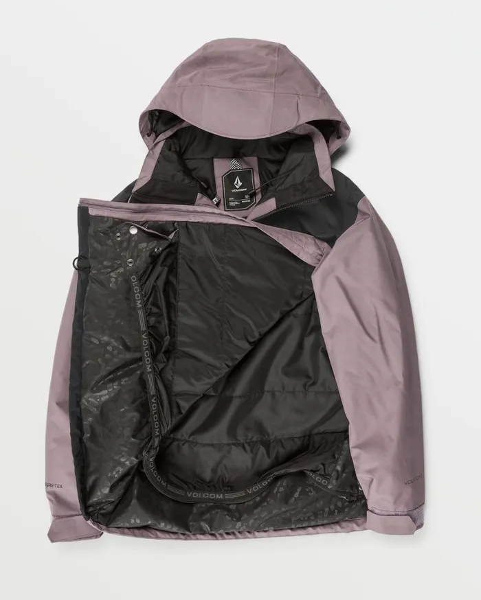 Womens Fern Insulated Gore Pullover 8211 Dusty Lavender Womens Volcom Jackets