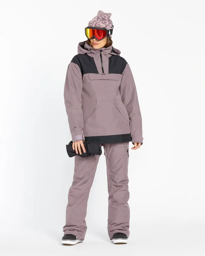 Womens Fern Insulated Gore Pullover 8211 Dusty Lavender Womens Volcom Jackets