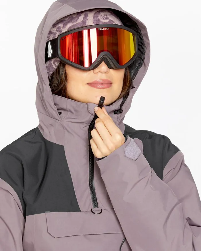 Womens Fern Insulated Gore Pullover 8211 Dusty Lavender Womens Volcom Jackets