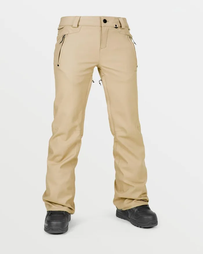 Womens Genus Stretch Pants 8211 Sand Womens Volcom Pants