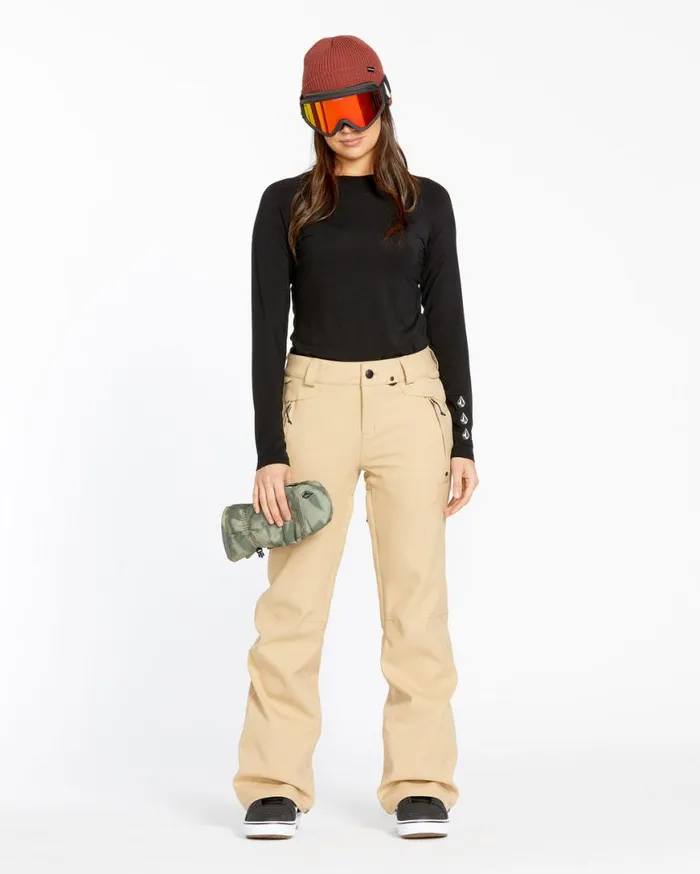 Womens Genus Stretch Pants 8211 Sand Womens Volcom Pants