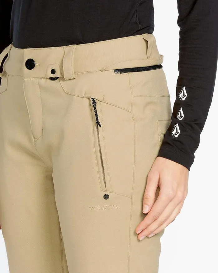Womens Genus Stretch Pants 8211 Sand Womens Volcom Pants