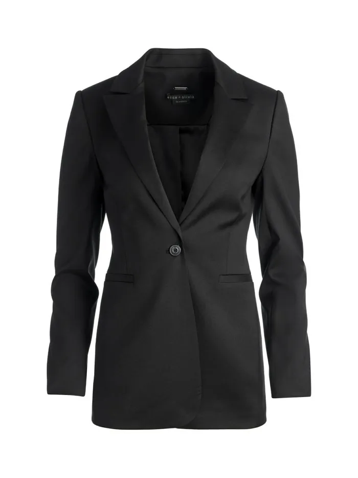 Womens Jackets Coats Alice Olivia Breann Fitted Blazer Black