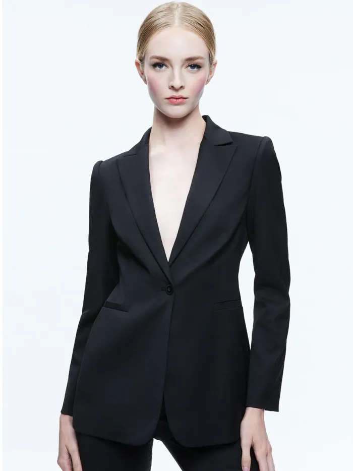 Womens Jackets Coats Alice Olivia Breann Fitted Blazer Black