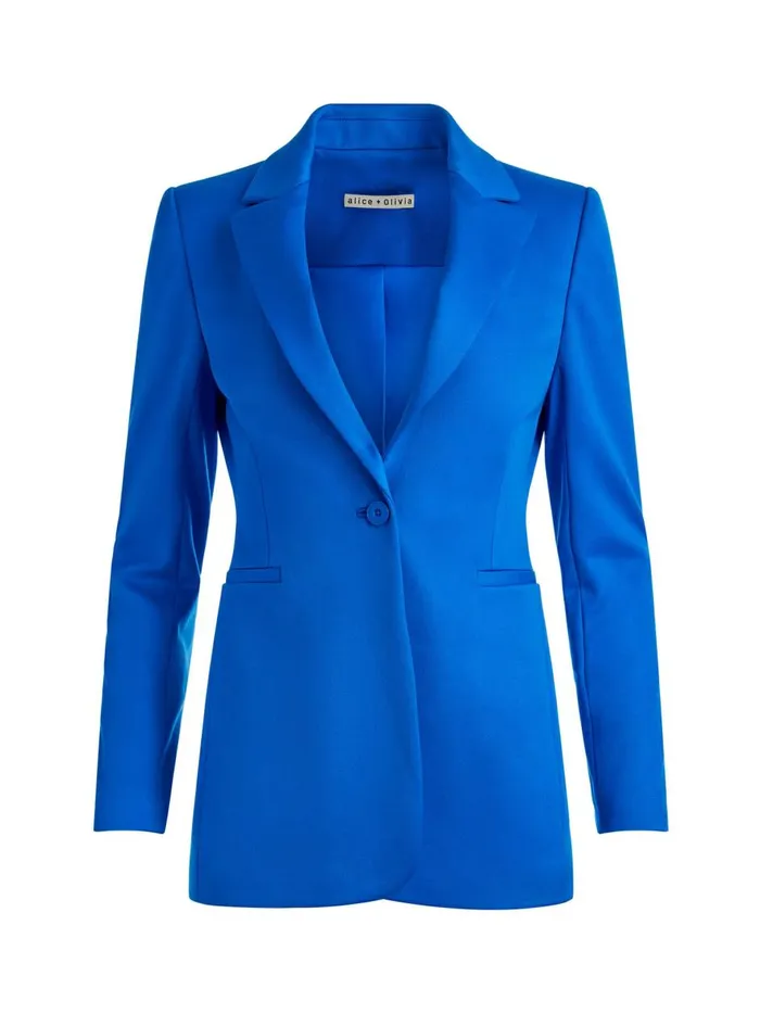 Womens Jackets Coats Alice Olivia Breann Fitted Blazer Sapphire
