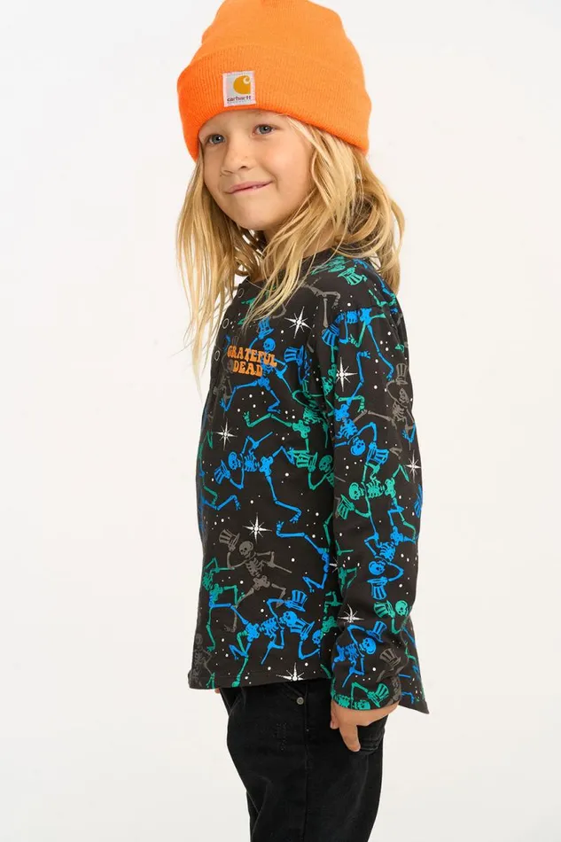 WomensKids Chaser Brand Music Grateful Dead Skeletons Long Sleeve