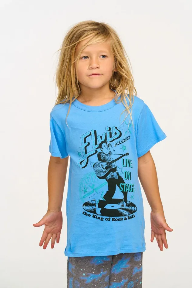 WomensKids Chaser Brand Music Sun Records Elvis Live On Stage Tee