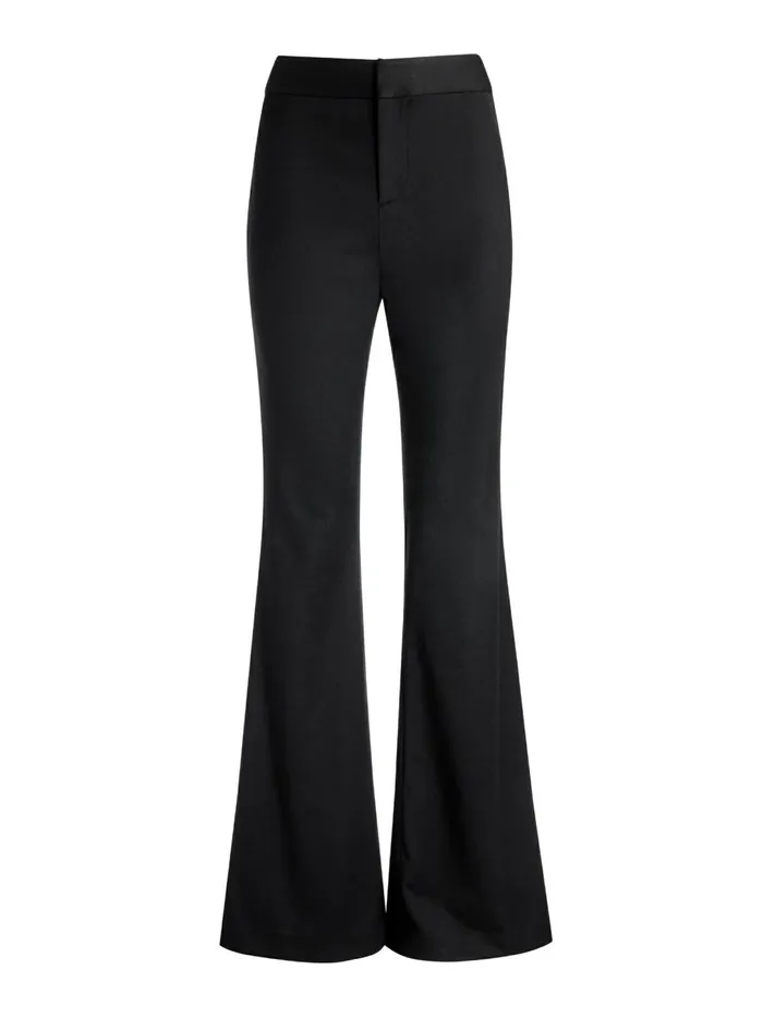 Womens Pants Alice Olivia Deanna High Waisted Bootcut Pant Black