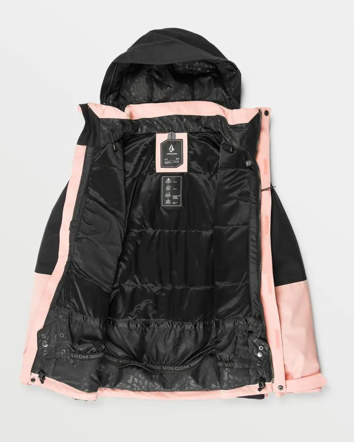 Womens Shelter 3D Stretch Jacket 8211 Coral Haze Womens Volcom Jackets