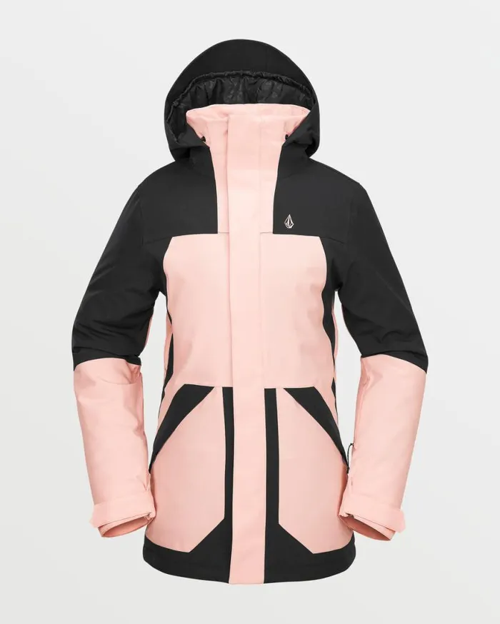 Womens Shelter 3D Stretch Jacket 8211 Coral Haze Womens Volcom Jackets